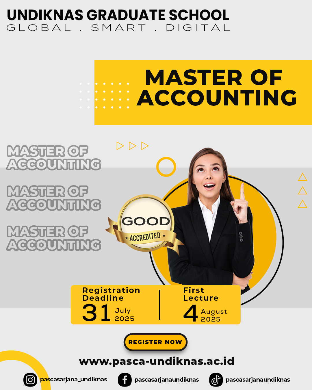 Advertisement of Master of Accounting