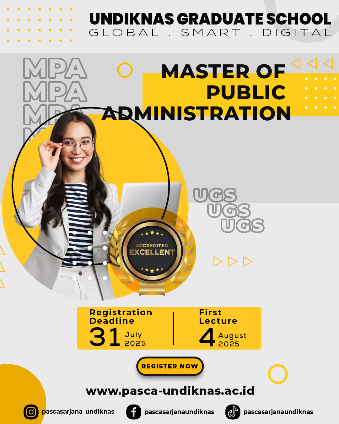 Advertisement of Master of Public Administration