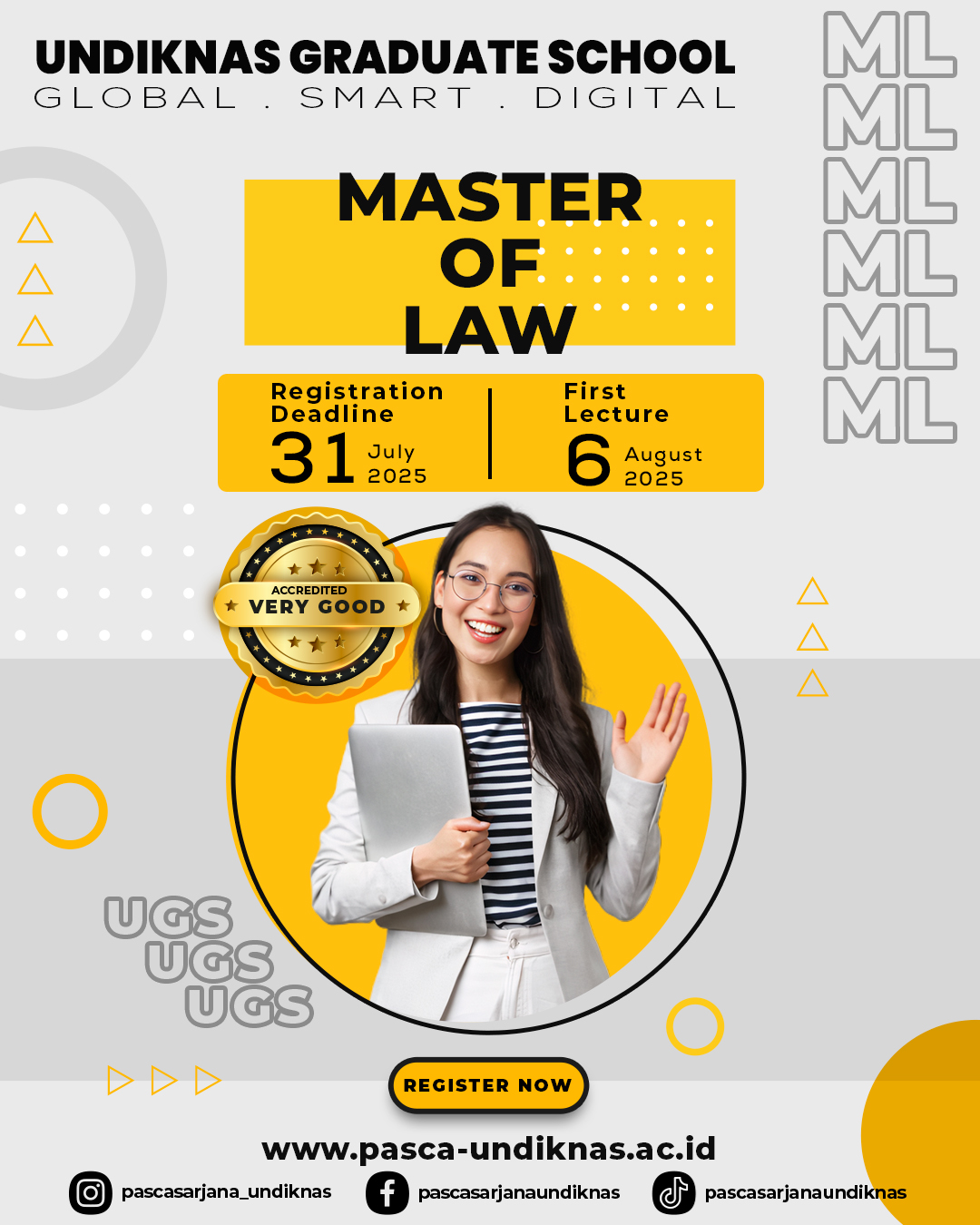 Advertisement of Master of Law