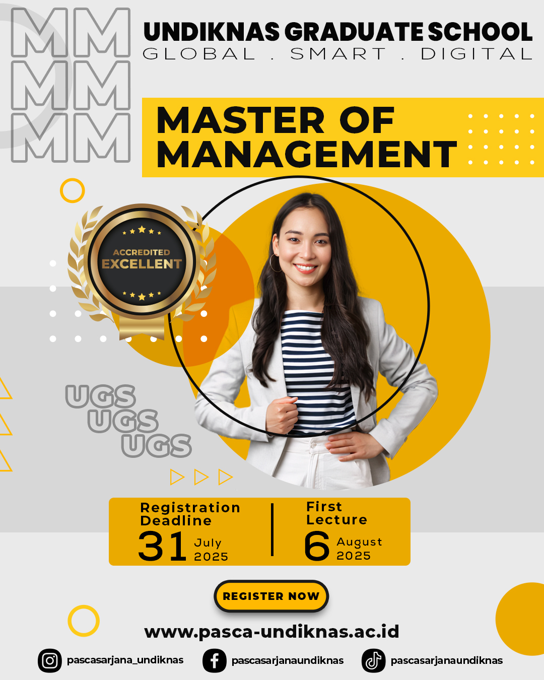 Advertisement of Master of Management